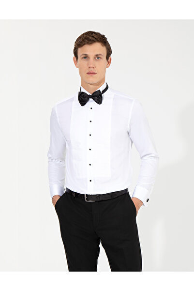 Pierre Cardin Beyaz Slim Fit Smokin Gömlek 50251063-VR013