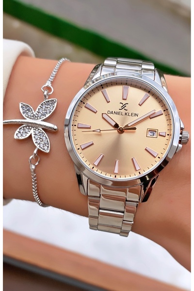 Daniel Klein Brand Silver Color Women's Wristwatch - Bracelet