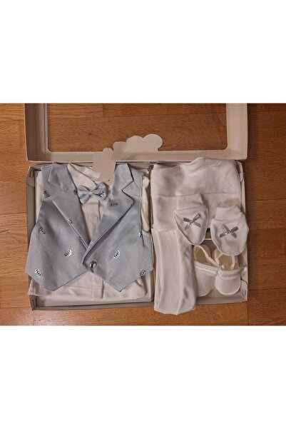 biyan collection Erkek Bebek Yelekli Özel Gün Mevlüt Sünnet Takımı Hastane Çı...