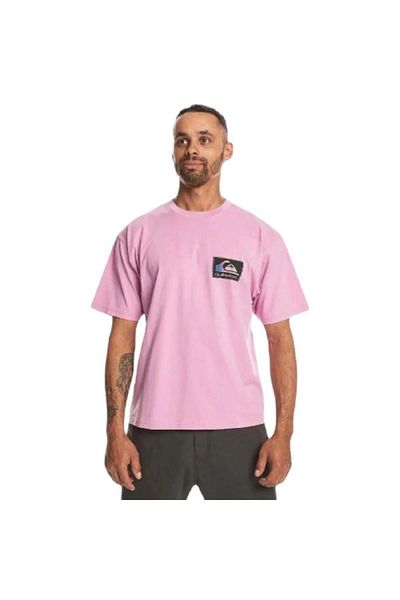 Quiksilver Back Flash Ss Eqyzt07605-pmp0 Ανδρικό μωβ μπλουζάκι
