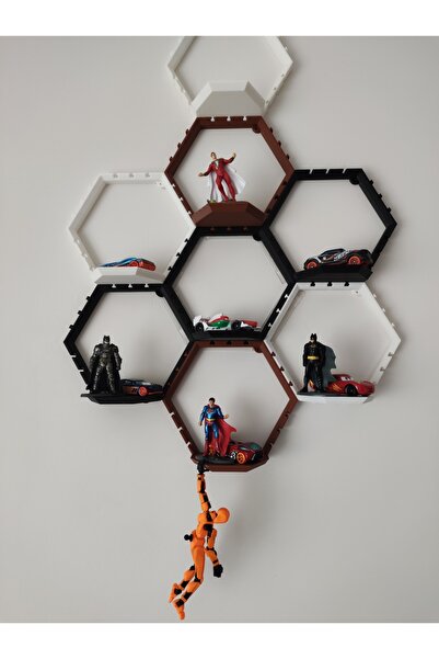 WELLCUT Altıgen Eklenebilir Duvar Rafı