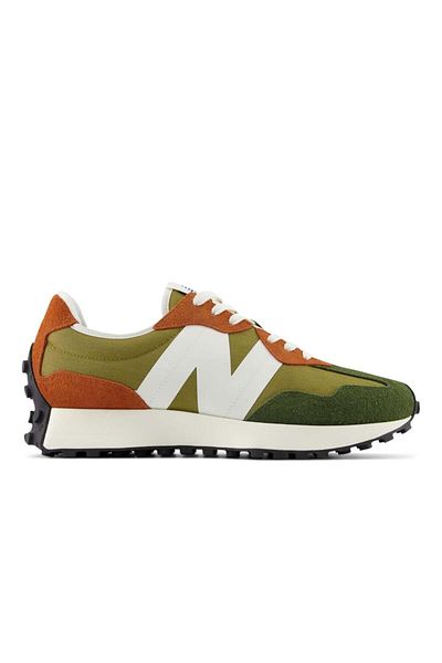 New Balance 327 Ανδρικά Sneakers Πράσινο/Καφέ Suede - MS327HC
