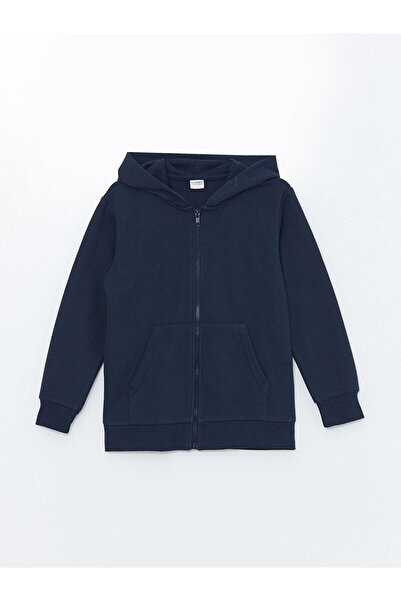 LC Waikiki Hooded Boys' Thick Zippered Sweatshirt (W5)