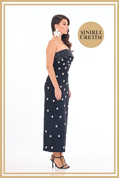 Carmen Limited Edition | ISABELLA Siyah Uzun Elbise