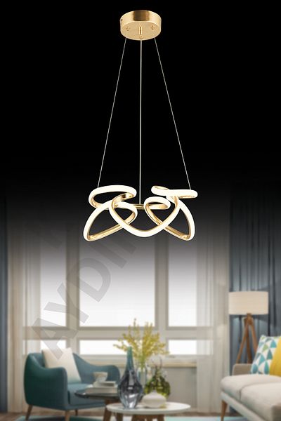 GYK LİGHT 3 Color Chandelier with Tale Control