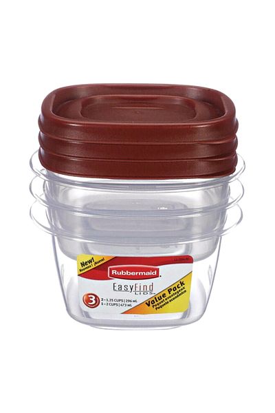 RUBBERMAID 6-Piece Food Storage Container with Lid 6137772