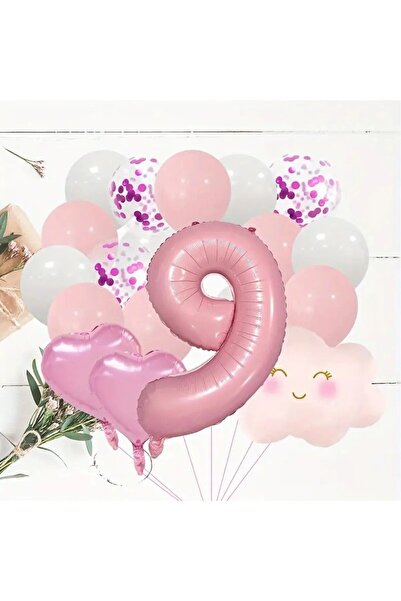 DÜVENCİ TİCARET Set de decorațiuni pentru petrecerea de aniversare cu folie d...