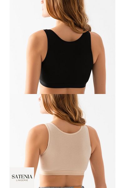 SATENIA LINGERIE Sutien din bumbac cu bretele late, detașabil, din 2 piese