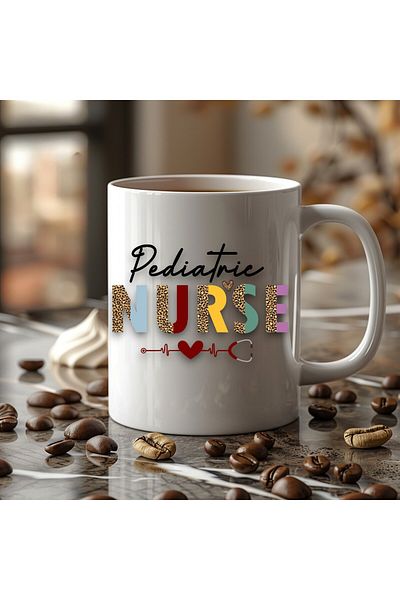 Evion Special Design Nurse Themed Ceramic Mug - Gift Nurse Cup