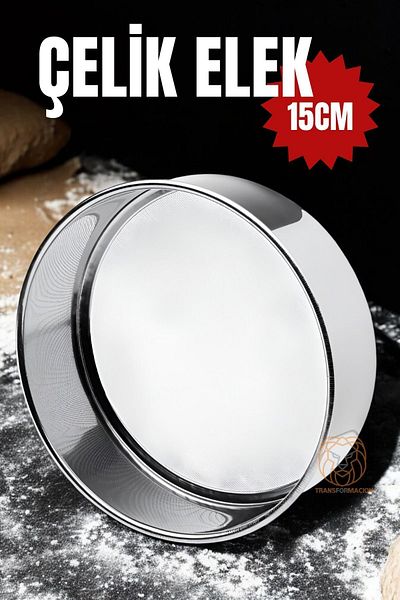 Transformacion 15 cm Metal Flour Sieve - 720940