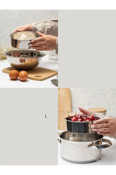 Transformacion 24 cm Metal Flour Sieve - 720938