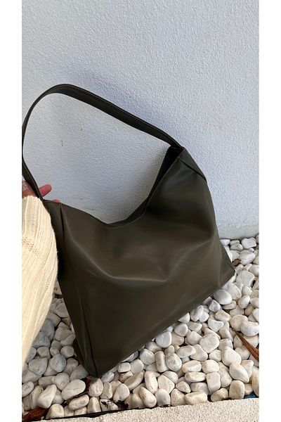 Boutiquehaki Khaki Nuka - Thick Strap Hand and Shoulder Bag