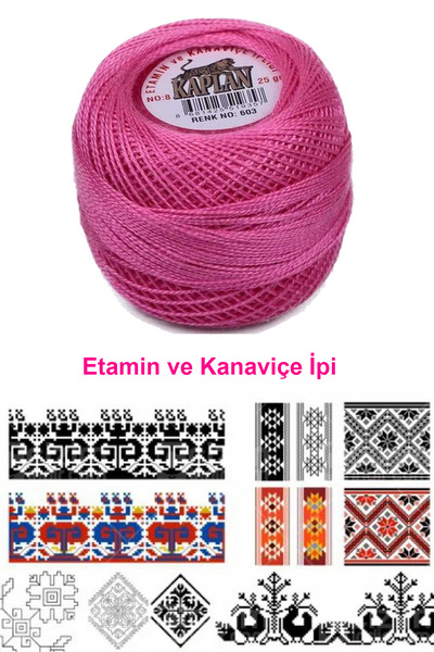 Kaplan Etamin and Cross Stitch Thread 8 No Code/Color: 603 - Royaleks