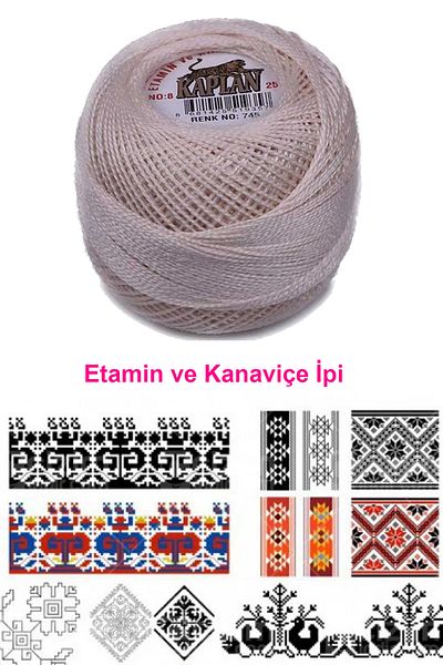 Mu Art Tiger Etamine and Cross Stitch Thread 8 Code/Colour: 745 - Royaleks