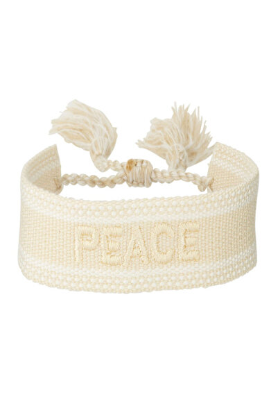 Luzdemia Peace Kalın İp Bileklik