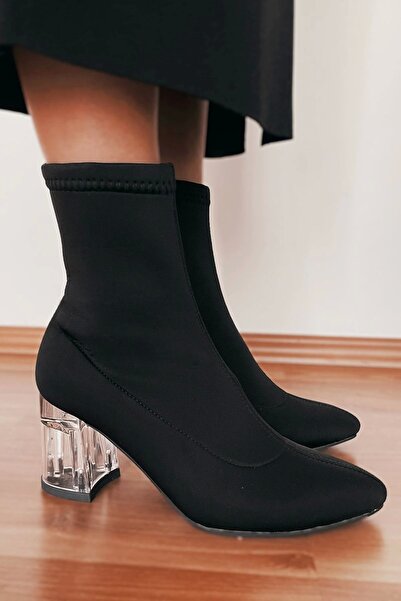 GULT Жіночі шкарпетки Чоботи Еластична тканина для дайвінгу Прозорі на підборах