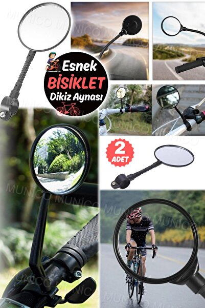 Genel Markalar 2 Adet Ayarlanabilir Bisiklet Dikiz Aynası Dağ Bisikleti ve El...