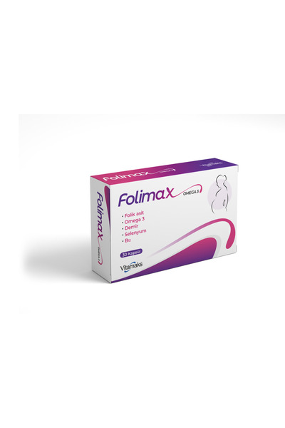 vitamaks Folimax folik asit omega3 demr selenyum b12 içeren takviye edici gıd...