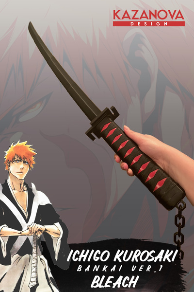 Kazanova Design Ichigo Bleach Katlanabilir Katana (98 CM)