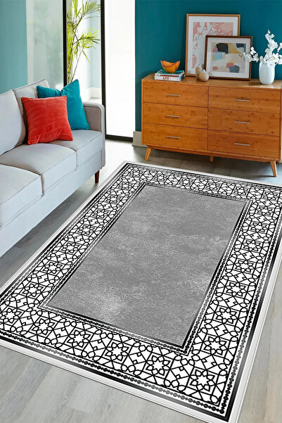 HaLıFoRuM Kaymaz Halı Modern Desen Yıkanabilir Salon Halısı MLN-511