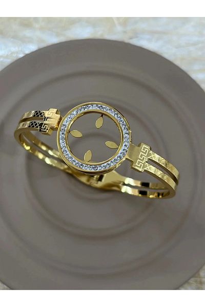 YASİN TOPÇU Gold Colored Steel Gold - Quarter Elegant Bracelet