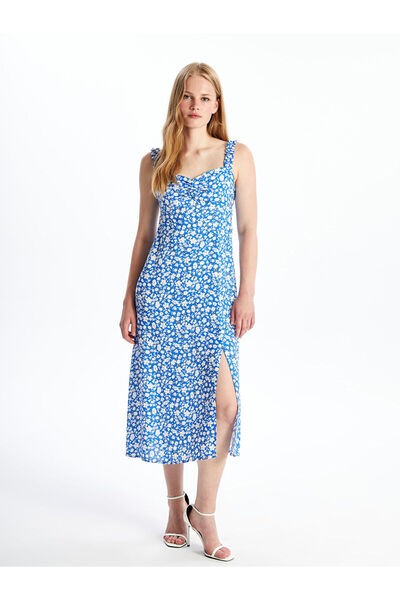 LC Waikiki Rochie florală cu decolteu în formă de inimă Özmarka, sezon nou