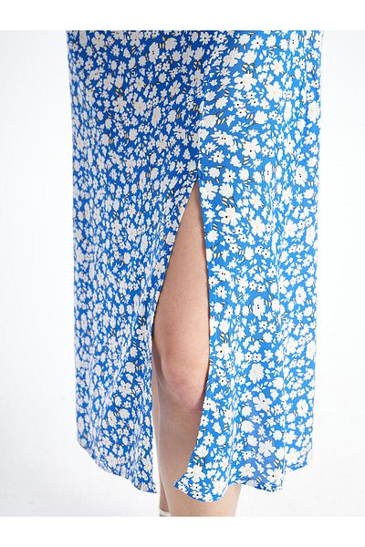 LC Waikiki Rochie de damă cu decolteu cu inimă florală