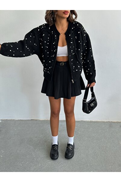 AÈC PRIVÈ New Season Premium γυναικεία μαργαριταρένια ζακέτα - 777