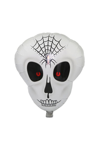 AL - KAR TİCARET Spider Web Design Skeleton Foil Balloon