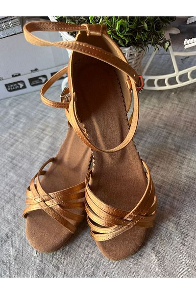 SUNA Satin Banded 6 cm Heeled Salsa, Bacata, Dance and Evening Shoes