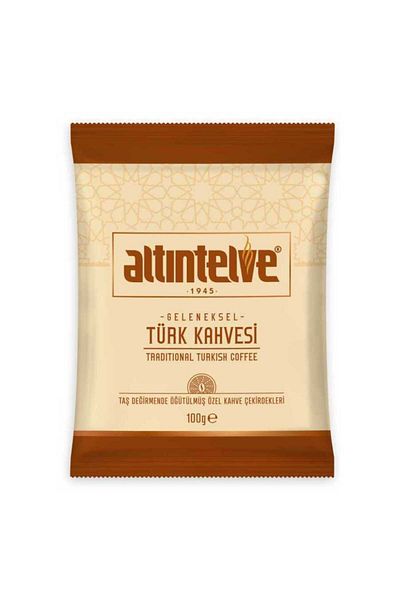 Altıntelve Turkish Coffee Ground in Stone Mill 10 X100 Gr (1000 Gr)