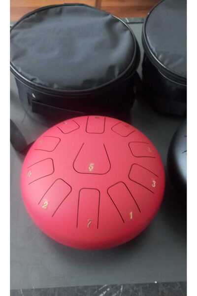 miniarpturkiye 10 inç 11 notalı pro Handpan tongue (tokmak,pena,taşıma çantası birçok aksesuar hediyelidir)