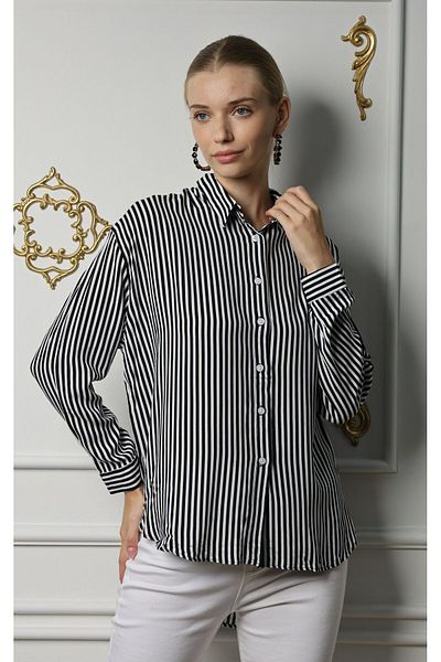 MAXI DRY Cămașă de damă din viscoză cu dungi