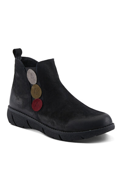 İNZE AYAKKABI Black Nubuck Boots - Model Name: Zultanit