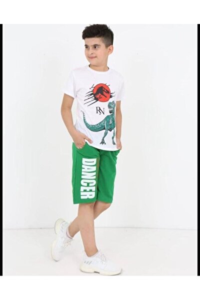 mikam DEČAČKI SET MAJICE I PANTALONI SA ŠTAMPANIM KRATKIM RUKAVIMA