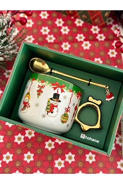 Tohana Happy New Year, New Year's Themed Special Boxed Mug & Spoon Gift