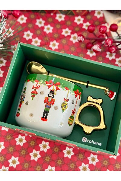 Tohana Happy New Year, New Year's Themed Special Boxed Mug & Spoon Gift