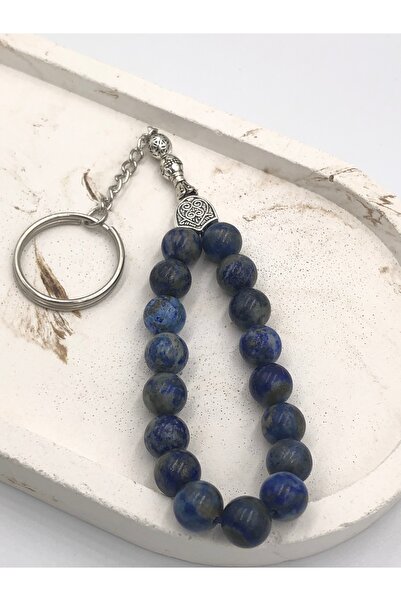 Mariposa Line Tasarım Lapis (TİROİD - KAYGI) Taşı Doğaltaş Tesbih Anahtarlık