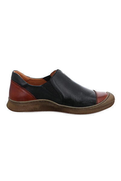 İNZE AYAKKABI Black Genuine Leather Casual Shoes Model Name: Quartz