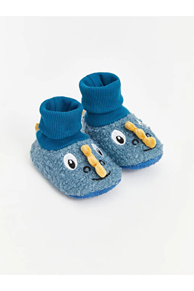 LC Waikiki Mavi Erkek Bebek Çoraplı Ev Ayakkabısı