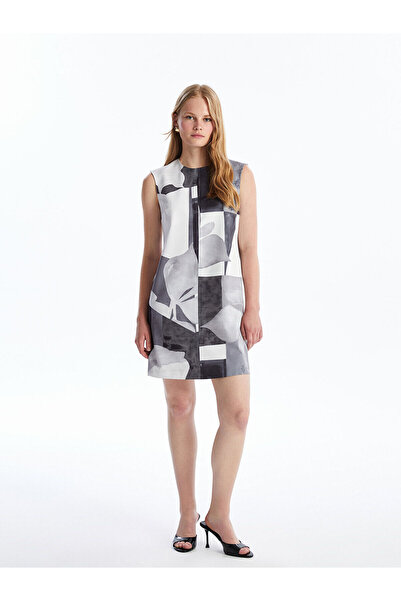 LC Waikiki LCW Patterned Crew Neck Women's Dress