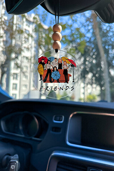 lusidadesign Friends Dizisi Karakterleri İkonik Şemsiye Temalı Dikiz Aynası S...