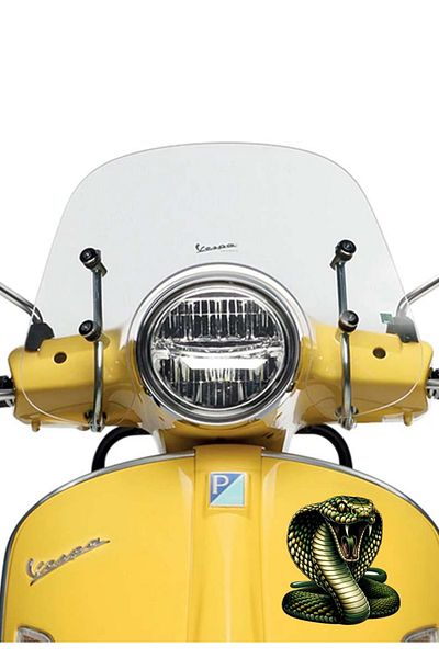 MegaSticker Autocolant verde cobra sălbatică șarpe Auto, Motocicletă, Cască, Laptop, Autocolant pentru geam 13x11 Cm