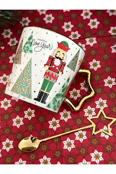 Tohana Happy New Year, New Year's Themed Special Boxed Mug & Spoon Gift