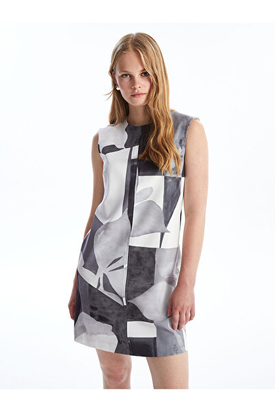 LC Waikiki LCW Patterned Crew Neck Women's Dress