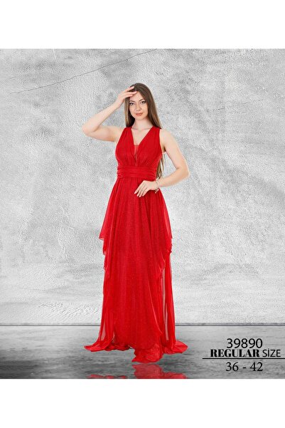 Renas Simli kumaş  liralı omuz açık Aye Elbise