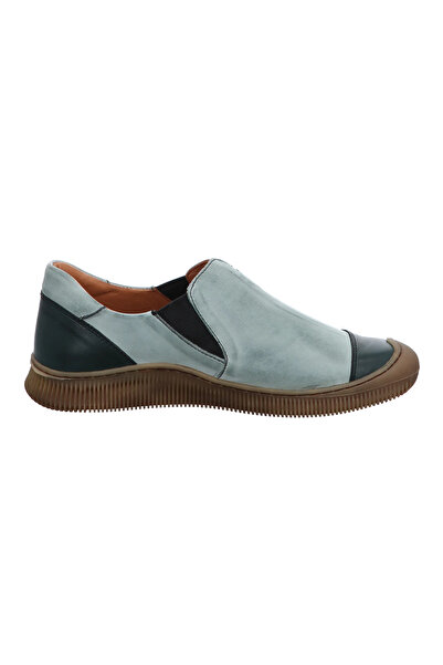 İNZE AYAKKABI Green Genuine Leather Casual Shoes Model Name: Quartz