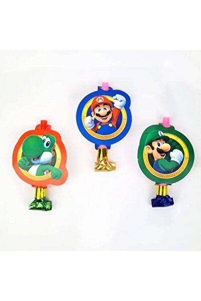 Parti Dükkanım Super Mario Parti Düdüğü (6 ADET)