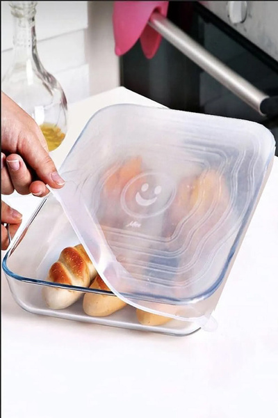 ThenTech Yiyecek Muhafaza İçin Silikon Kapak 40x27cm Dikdörtgen Silikon Kapak...