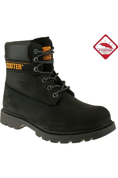 Scooter 5130 Μαύρες Nubuck Χειμερινές Αδιάβροχες Unisex Μπότες